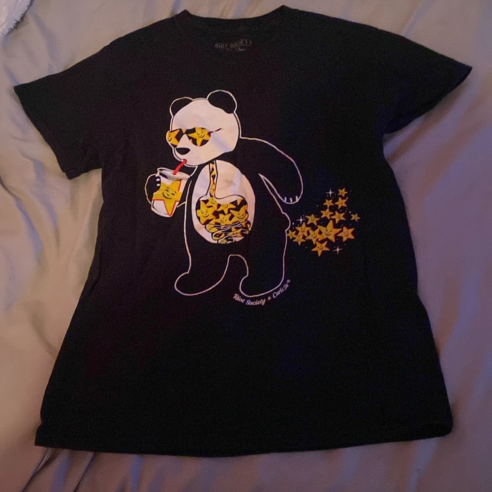 S RIOT SOCIETY x Carl’s Jr Black T Shirt